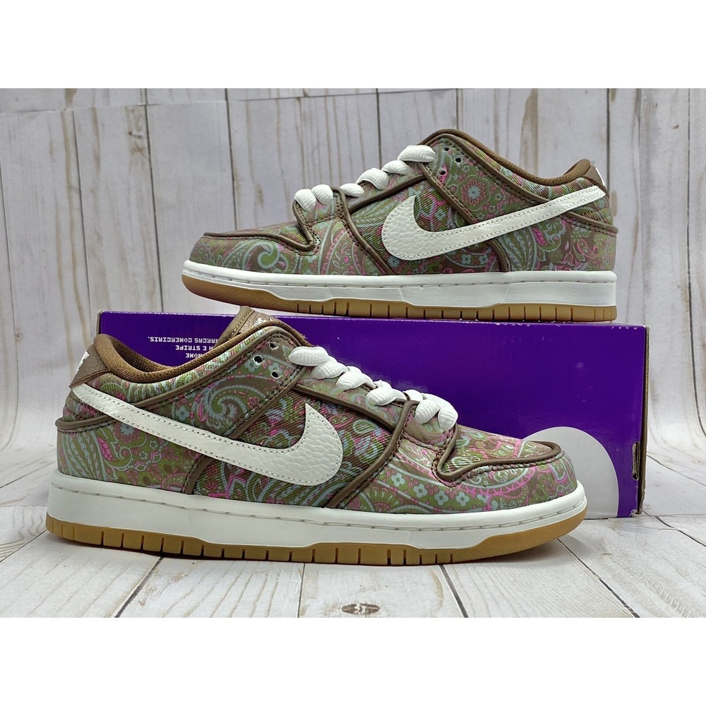 Nike Dunk Low Pro Premium SB Paisley Size 4.5M/ 6w DH7534 200